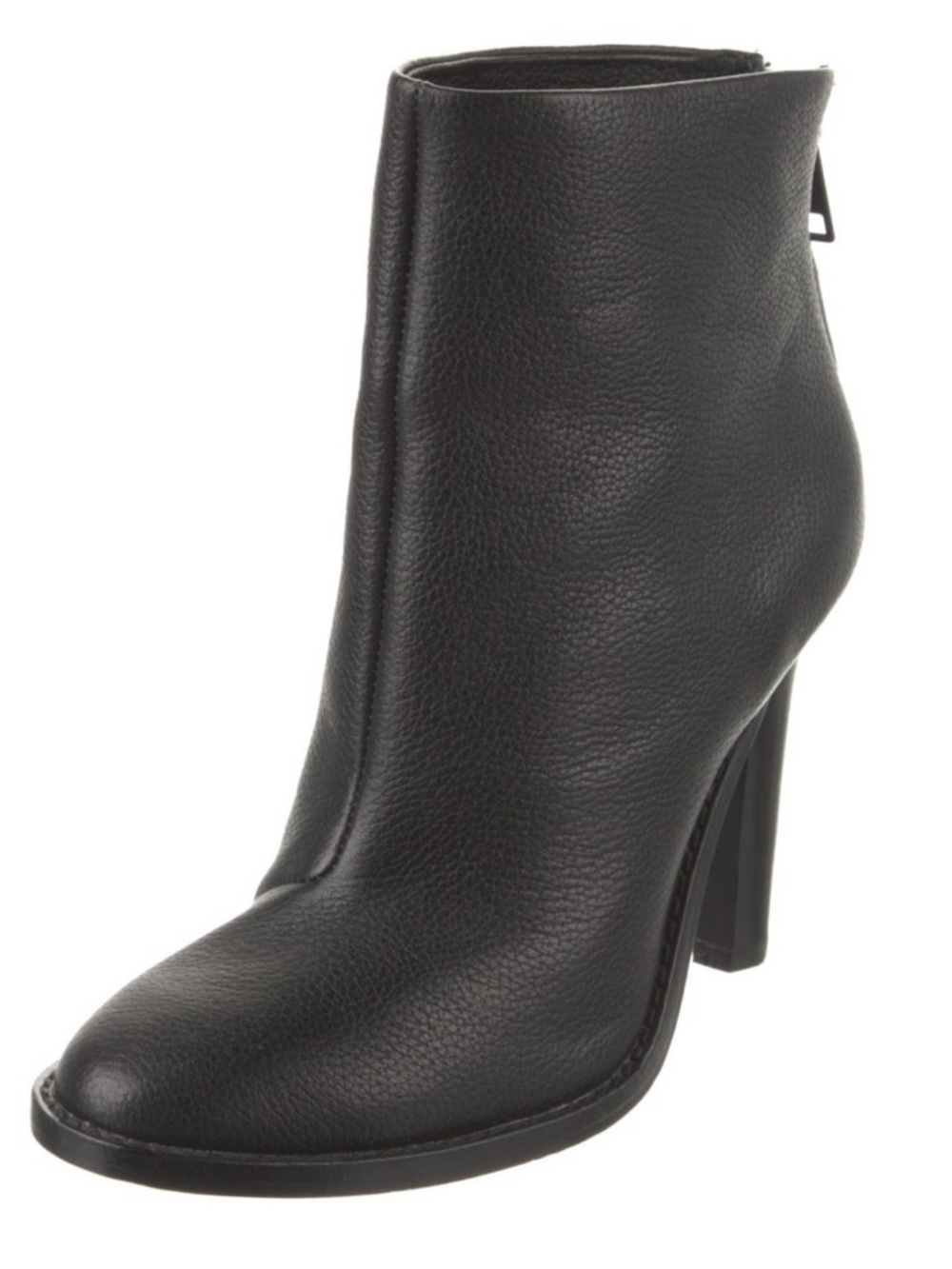 GREAT CONDITION Joie Black Leather High-Heel Ankle Booties (size 37.5 / US 7.5)